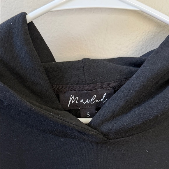 Marled, Skull Hoodie Sweatshirt, Black, Sz S - Picture 6 of 10